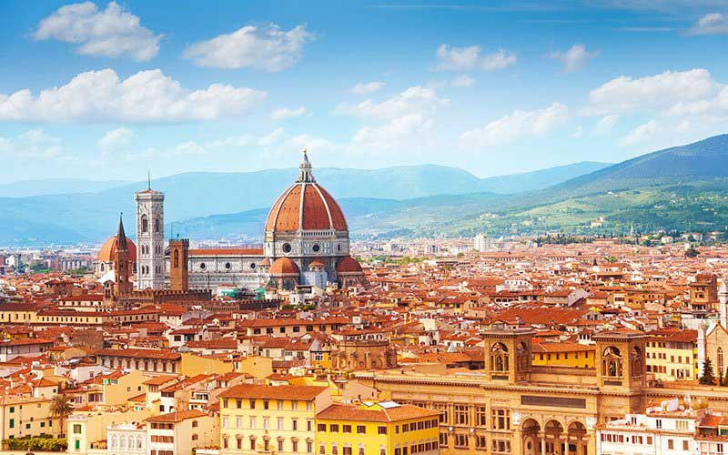 Vista panoramica del centro storico di Firenze
